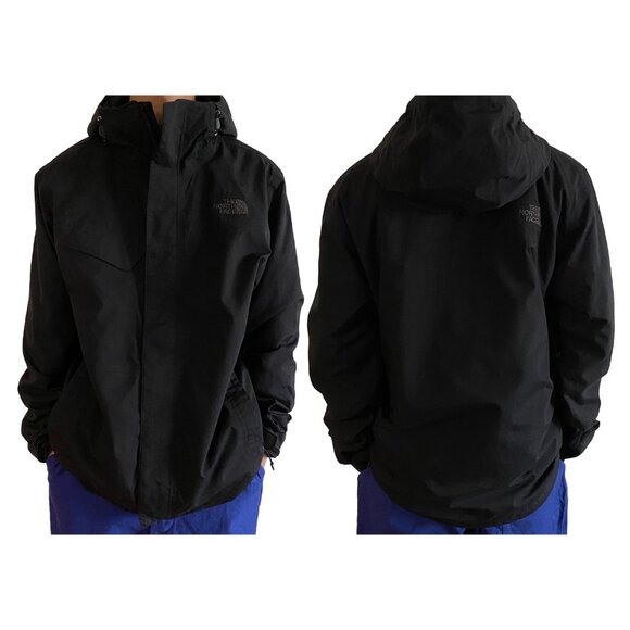 The North Face Jacket Mens Size M Black Nylon DryVent Mountain Parka - Picture 1 of 12